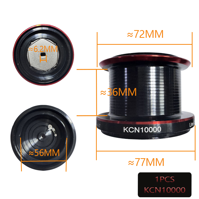 Kcn6000 kcn8000 kcn10000 carre - Reel Spare Spool avaliação e preço