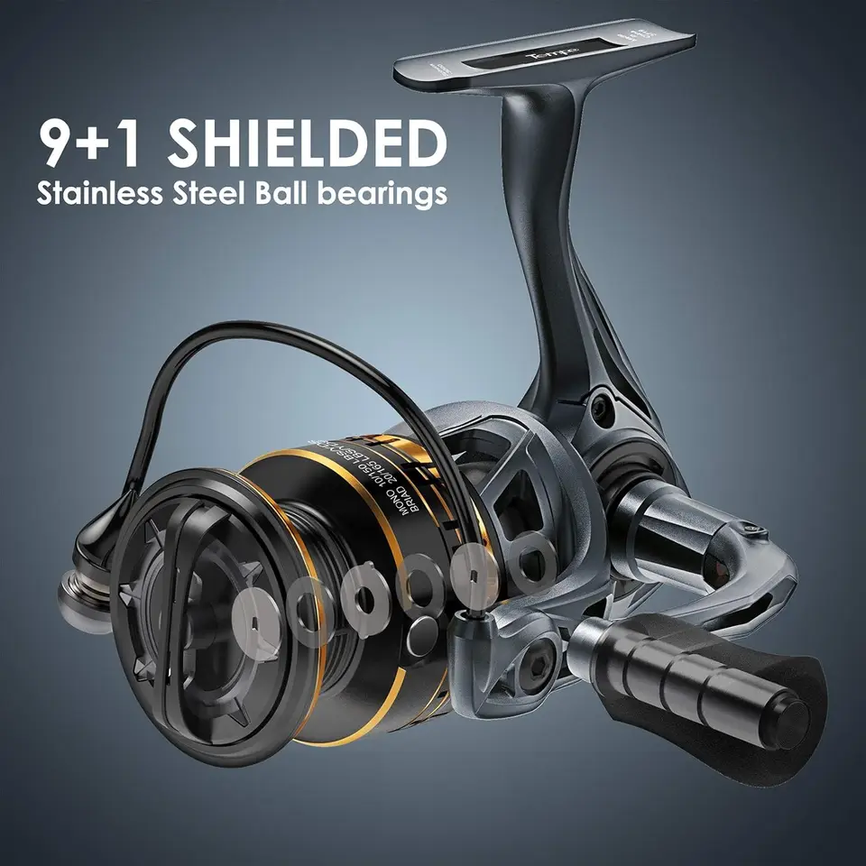 Carretilha de Pesca, 9+1 Rolam - Spinning Reel avaliação e preço