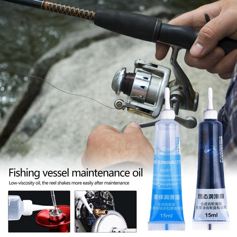 Pesca carretel manutenção óleo - Reel Grease avaliação e preço