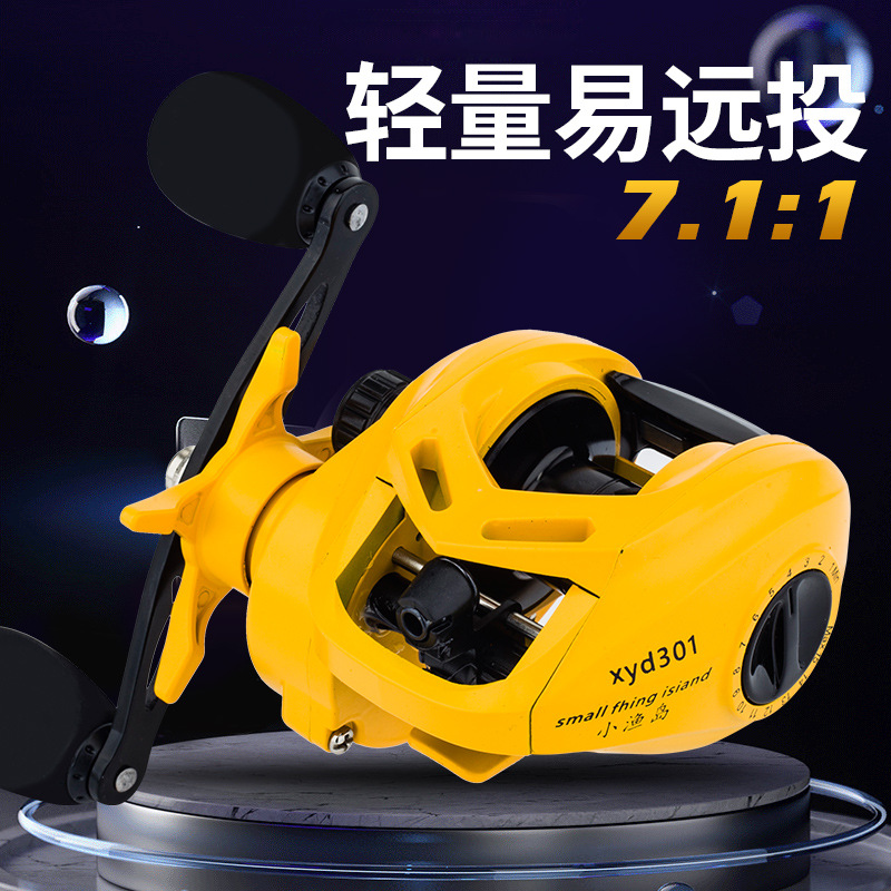 Carretilha de Pesca Amarela N+ - Ice Fishing Reel avaliação e preço